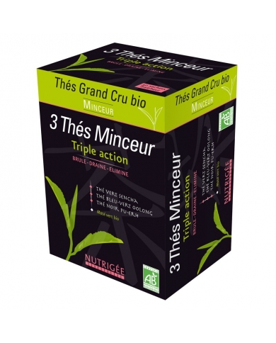 Thé Minceur aux 3 Thés Vert, Bleu et Noir en infusettes Thé Minceur aux 3 Thés Vert, Bleu et Noir en infusettes