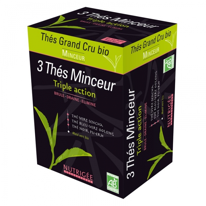 Thé Minceur aux 3 Thés Vert, Bleu et Noir en infusettes