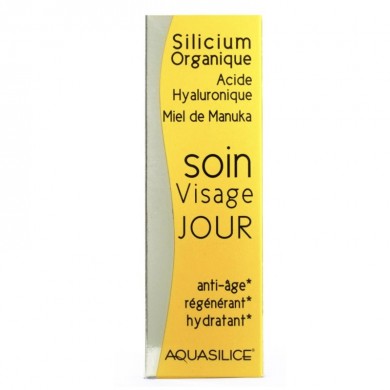 Soin Visage jour Silicium organique, Acide Hyaluronique & Miel de Manuka Soin Visage jour Silicium organique, Acide Hyaluronique & Miel de Manuka