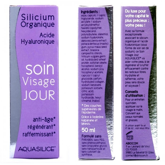 Soin Visage Jour Silicium Organique & Acide Hyaluronique