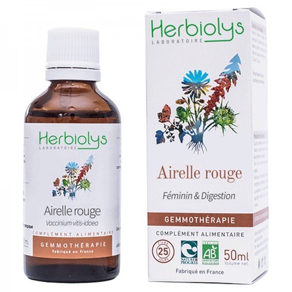 Airelle rouge bourgeons en liquide bio de herbiolys