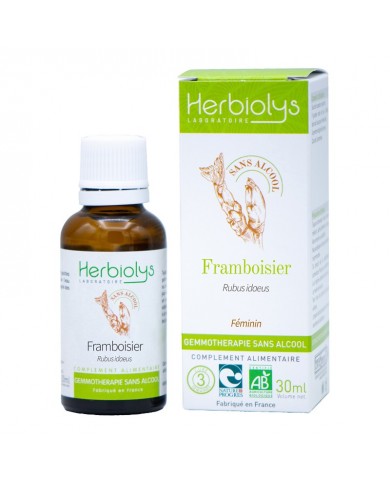 Framboisier bourgeons sans alcool en liquide bio Framboisier bourgeons sans alcool en liquide bio