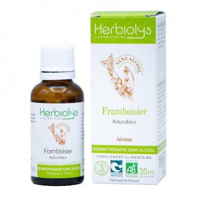 Framboisier bourgeons sans alcool en liquide bio Framboisier bourgeons sans alcool en liquide bio