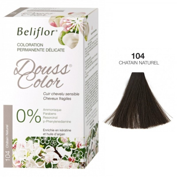 Coloration Délicate DOUSSCOLOR n° 104 Chatain Naturel Beliflor