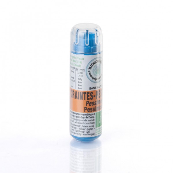 CRAINTES PESSIMISME -Elixirs floraux de Bach (granulés)