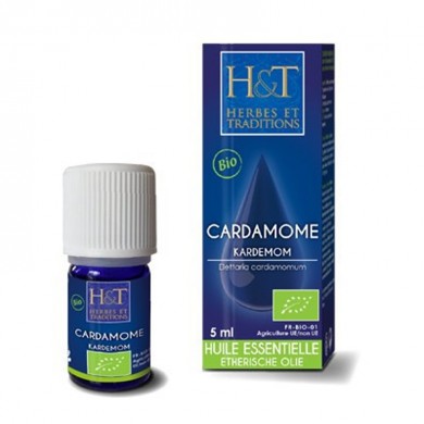 Cardamome Bio en huile essentielle Herbes & Traditions Cardamome Bio en huile essentielle Herbes & Traditions