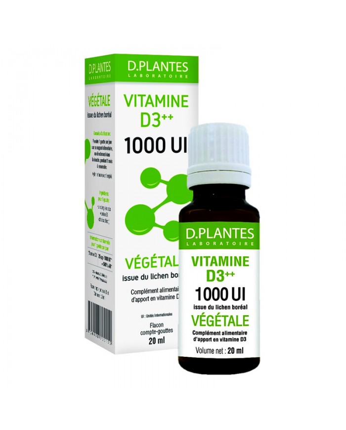 Vitamines D3++ - 1000UI D.PLANTES