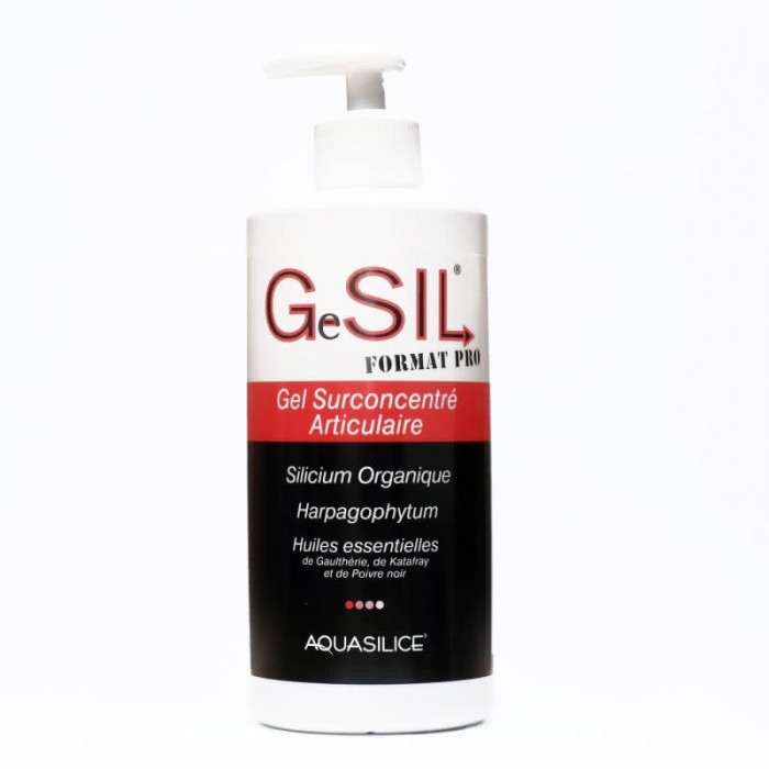 FLACON POMPE 500ML GeSIL - gel surconcentré Articulaire chez Herboristerie du Palais Royal Paris Michel Pierre