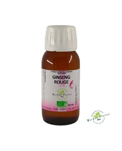Ginseng rouge extrait hydroalcoolique Bio herboristerie du palais royal