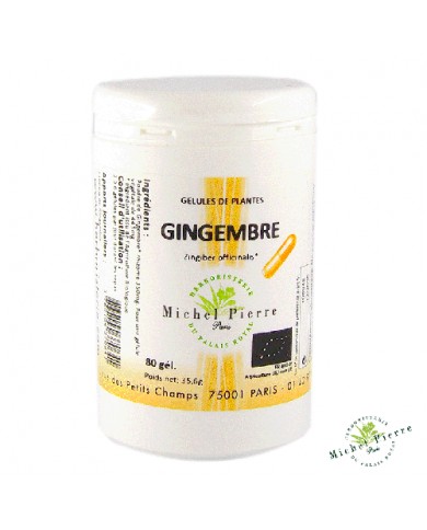 Gingembre en gélules Bio - Michel Pierre - Herboristerie du Palais Royal Paris Gingembre en gélules Bio - Michel Pierre - Herboristerie du Palais Royal Paris