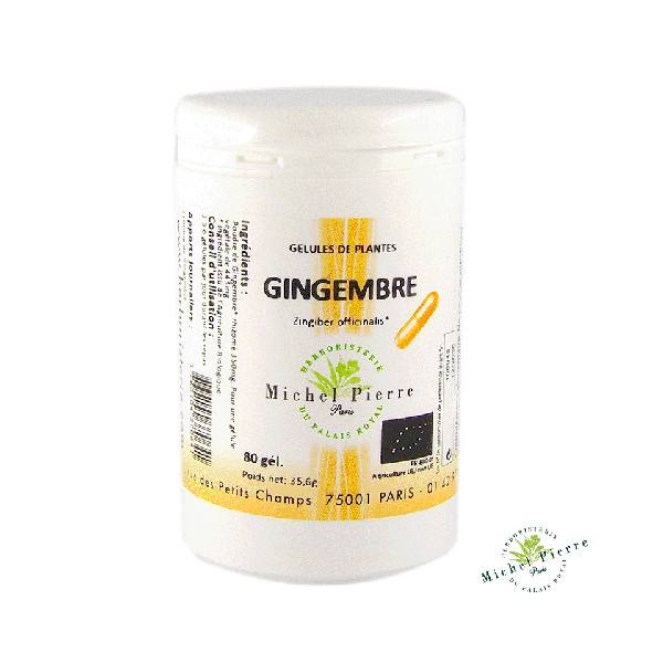 Gingembre en gélules Bio - Michel Pierre - Herboristerie du Palais Royal Paris