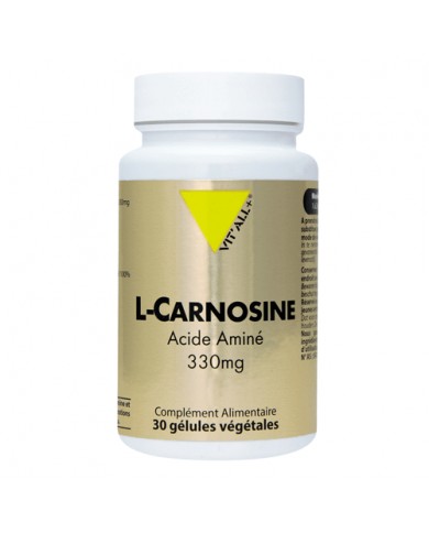 L-Carnosine 330 mg en gélules Vitall + Herboristerie du Palais Royal Paris L-Carnosine 330 mg en gélules Vitall + Herboristerie du Palais Royal Paris
