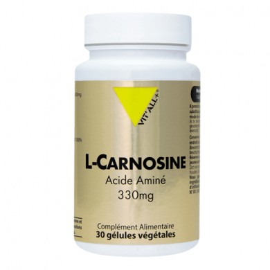 L-Carnosine 330 mg en gélules Vitall + Herboristerie du Palais Royal Paris L-Carnosine 330 mg en gélules Vitall + Herboristerie du Palais Royal Paris