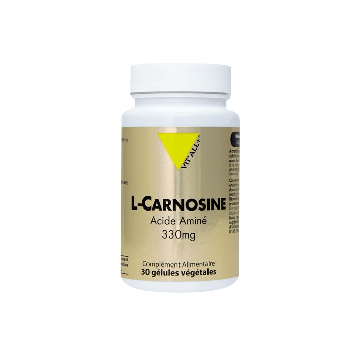 L-Carnosine 330 mg en gélules Vitall + Herboristerie du Palais Royal Paris