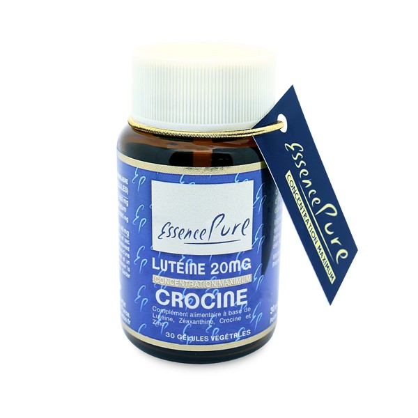 Lutéine Crocine 20mg en gélules Esssence Pure Herboristerie du Palais Royal Paris