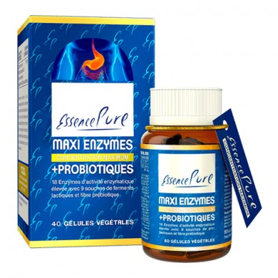 Maxi Enzymes + Probiotiques en gélules Essence Pure Herboristerie du Palais Royal Paris Maxi Enzymes + Probiotiques en gélules Essence Pure Herboristerie du Palais Royal Paris