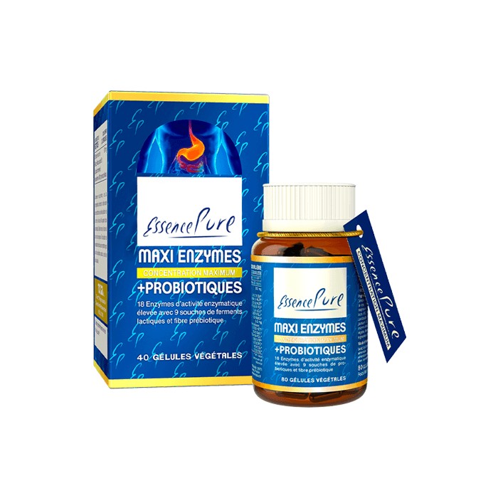 Maxi Enzymes + Probiotiques en gélules Essence Pure Herboristerie du Palais Royal Paris