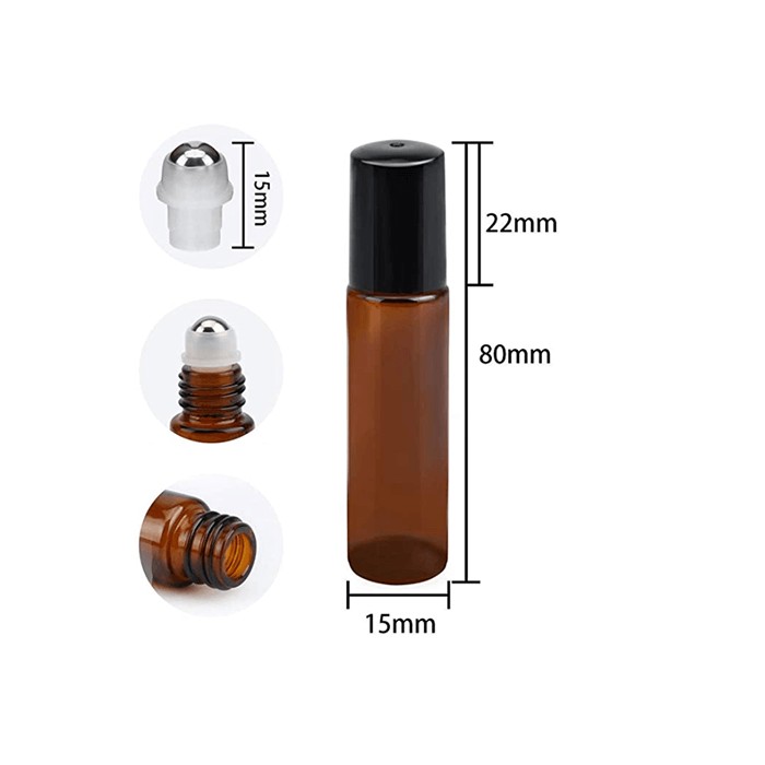 "Roll-on" vide - Verre teinté