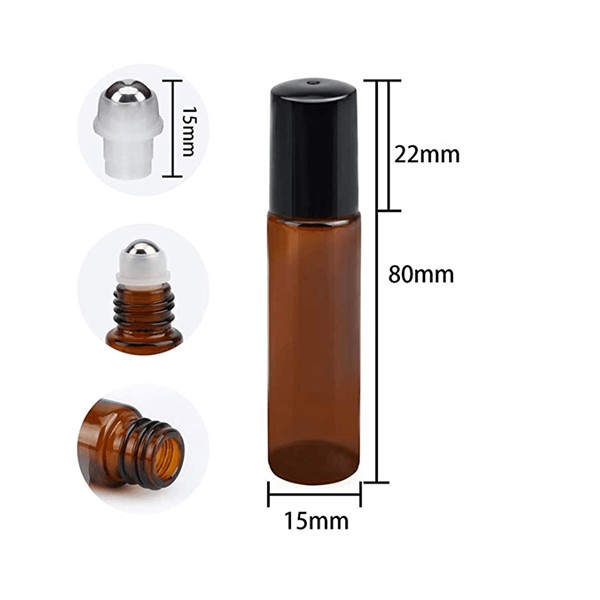 "Roll-on" vide - Verre teinté