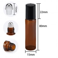 "Roll-on" vide - Verre teinté "Roll-on" vide - Verre teinté