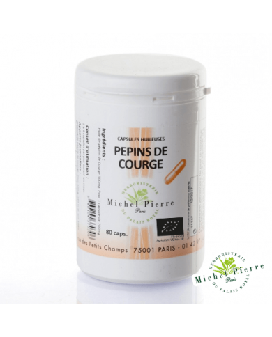 Pepins de courges en capsules bio - Herboristerie du Palais Royal Paris Michel Pierre