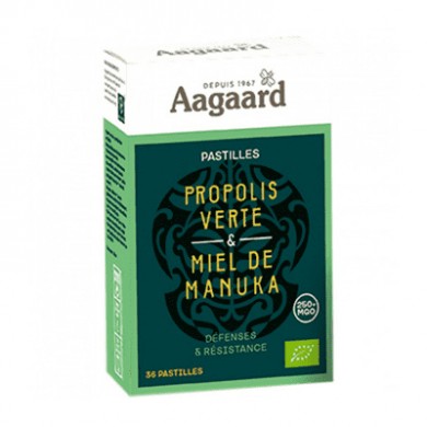 Pastilles Propolis verte & miel de Manuka 250+MGO bio Pastilles Propolis verte & miel de Manuka 250+MGO bio