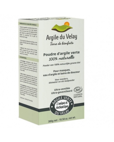 Poudre d'argile verte 100%...