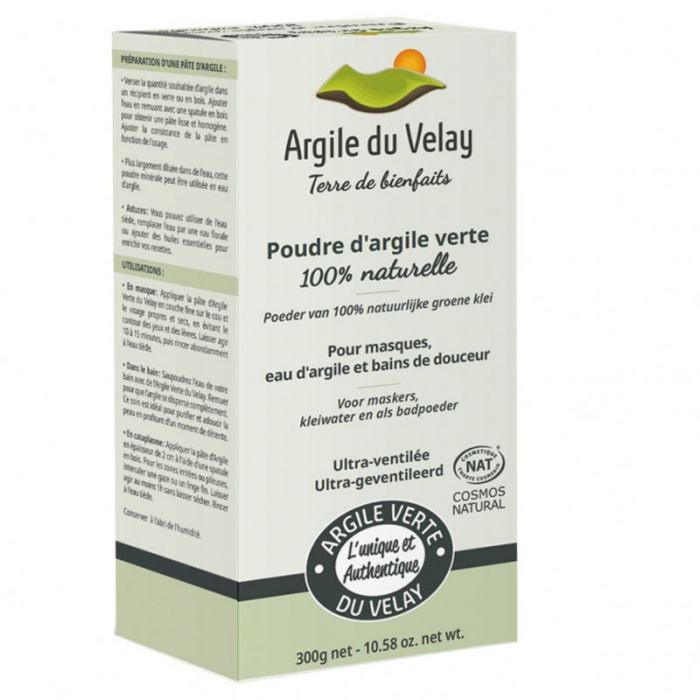 Poudre d'argile verte 100% naturelle