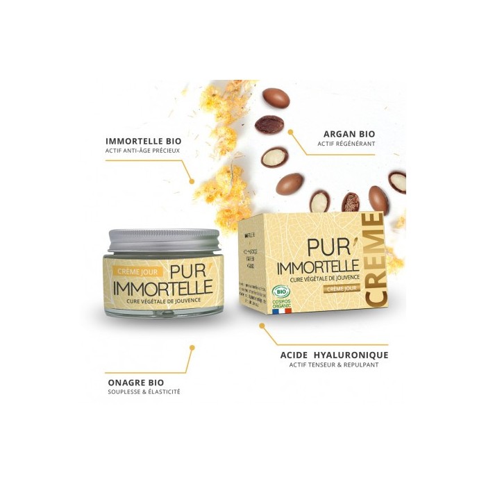 Pur'immortelle crème de jour bio
