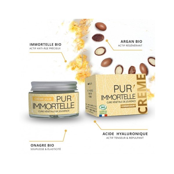 Pur'immortelle crème de jour bio