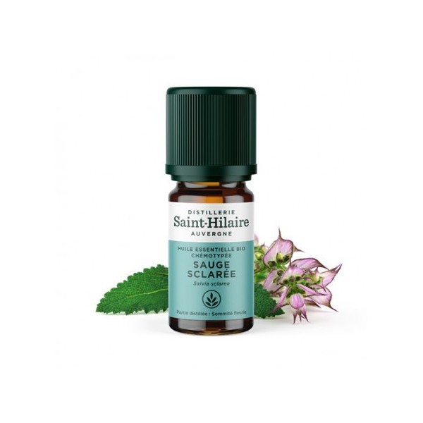 Sauge sclarée en huile essentielle Bio