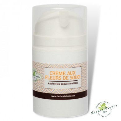 Crème visage aux fleurs de Souci pour peau sensible herboristerie du Palais Royal Crème visage aux fleurs de Souci pour peau sensible herboristerie du Palais Royal