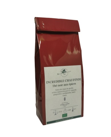 Incredible Chai d'Inde - Thé noir aux épices BIO Incredible Chai d'Inde - Thé noir aux épices BIO