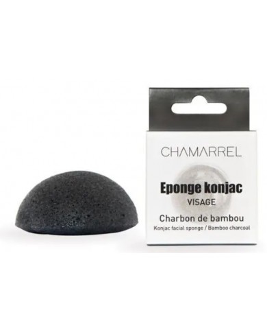 Eponge konjac visage - Charbon de bambou Eponge konjac visage - Charbon de bambou