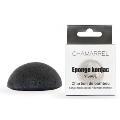 Eponge konjac visage - Charbon de bambou Eponge konjac visage - Charbon de bambou