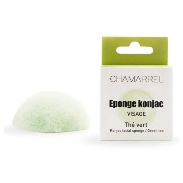 Eponge konjac visage - Thé vert