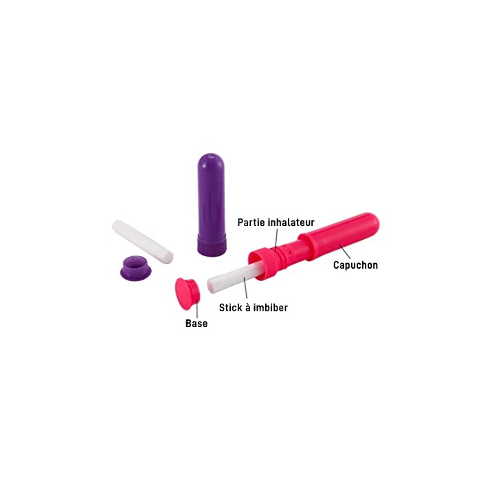 Inhalateur plastique bleu