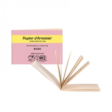 Papier d'Arménie Rose à brûler Papier d'Arménie Rose à brûler