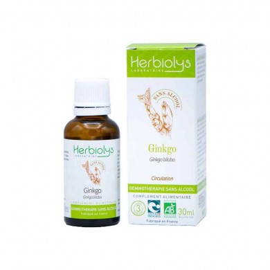 Ginkgo biloba bourgeons en liquide sans alcool Bio Ginkgo biloba bourgeons en liquide sans alcool Bio