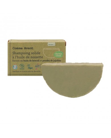 Shampoing solide à l'huile de Brocolis & poudre de Jujubier bio Shampoing solide à l'huile de Brocolis & poudre de Jujubier bio