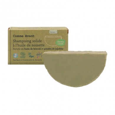 Shampoing solide à l'huile de Brocolis & poudre de Jujubier bio Shampoing solide à l'huile de Brocolis & poudre de Jujubier bio