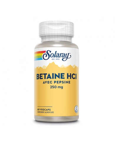 Bétaïne HCI avec pepsine Bétaïne HCI avec pepsine