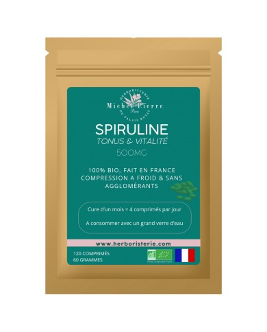 Spiruline bio & Française en comprimés Spiruline bio & Française en comprimés