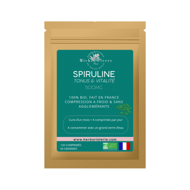 Spiruline bio & Française en comprimés Spiruline bio & Française en comprimés