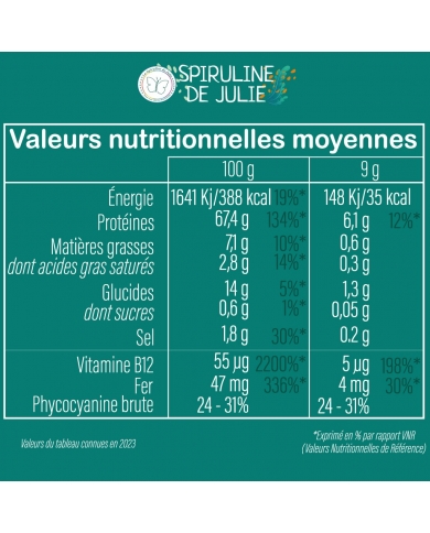 Spiruline bio & Française en comprimés Spiruline bio & Française en comprimés