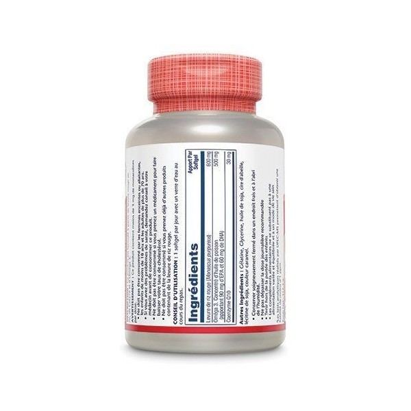 Levure de Riz Rouge Plus CoQ10 plus Omega 3