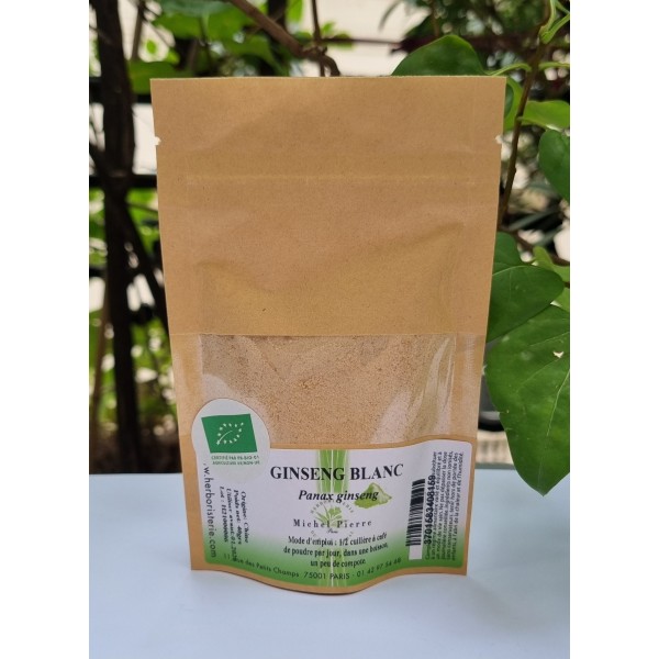 Ginseng blanc en poudre