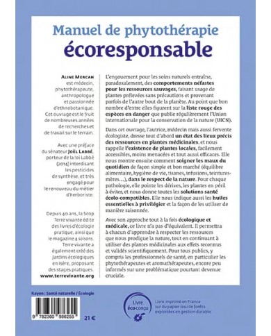 Livre "Manuel de phytothérapie écoresponsable" Livre "Manuel de phytothérapie écoresponsable"