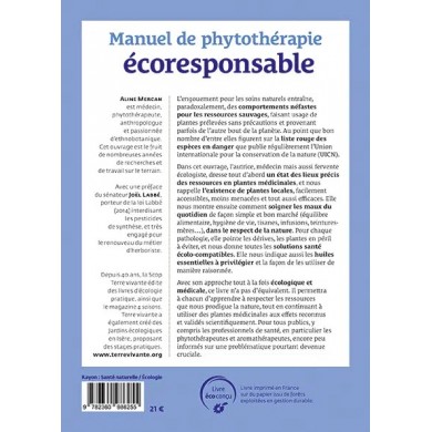 Livre "Manuel de phytothérapie écoresponsable" Livre "Manuel de phytothérapie écoresponsable"