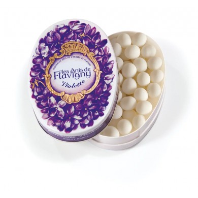 Bonbons Violette 50g - Boîte ovale Bonbons Violette 50g - Boîte ovale